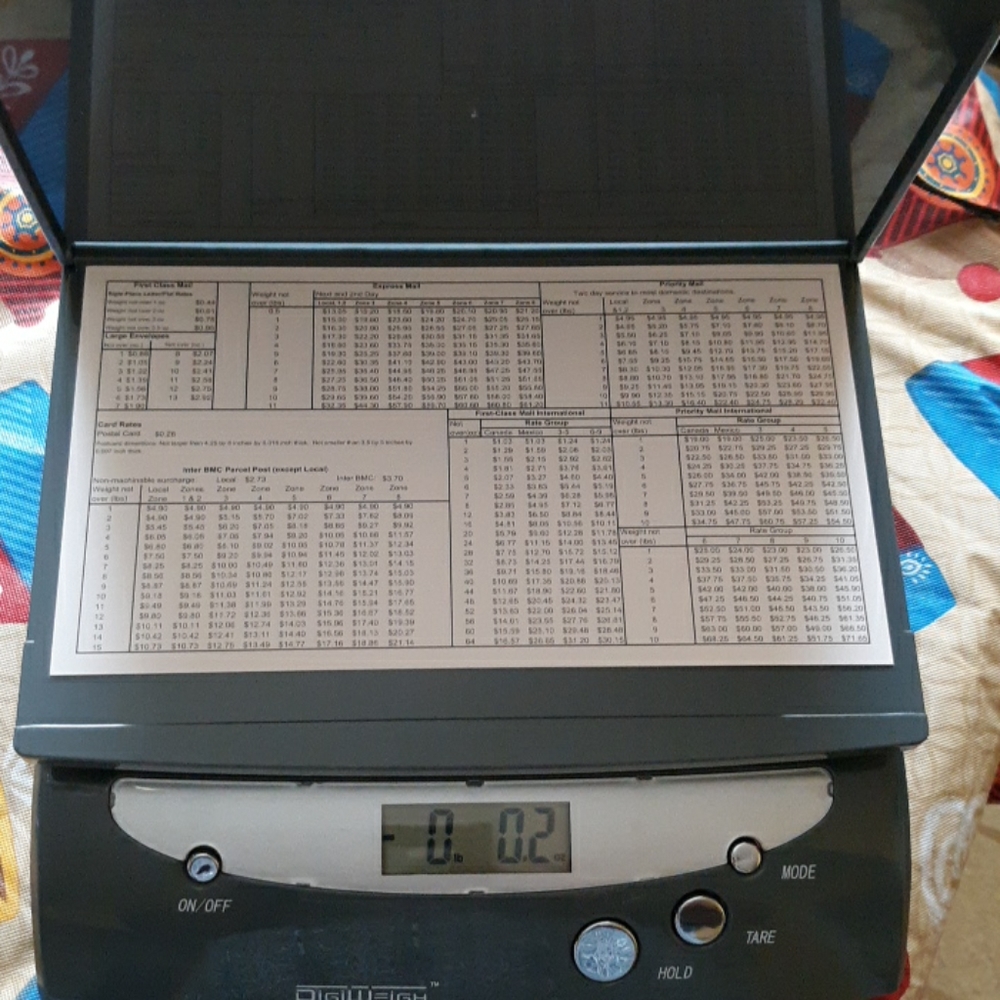 Digital postal scale